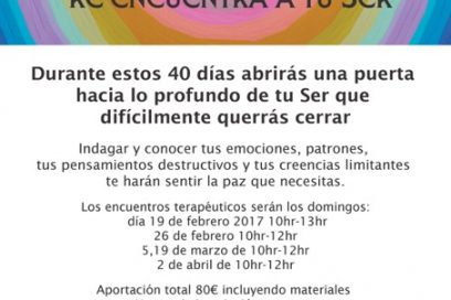 40 DÍAS DE AUTOINDAGACIÓN